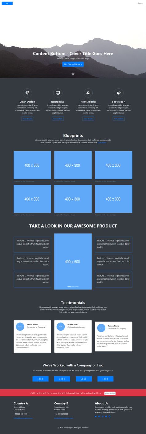 80 Bootstrap v4 Website Templates & Wireframes, Extended License | Bypeople Website Wireframe Design Templates, Bootstrap Web Design, Website Wireframe Design, Bootstrap Design, Website Layout Template, Website Wireframe, Ux Wireframe, Wireframe Website, Javascript Code