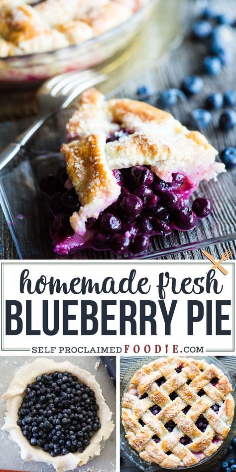 Blueberry Pie Recipe Homemade, Homemade Blueberry Pie Recipe, Blueberry Pie Crust Recipe, The Best Blueberry Pie, Blueberry Pies Recipes, Fresh Blueberry Pie Filling, Homemade Blueberry Pie Filling Recipes, Blueberry Pie With Tapioca Recipe, Fresh Blueberry Pie Recipes