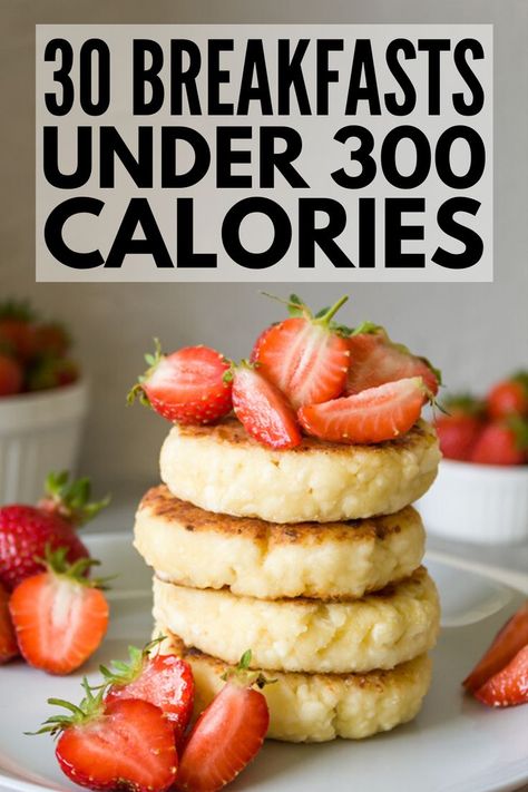 If you're looking for quick and easy breakfast ideas you can make ahead and enjoy on the go, this collection of 30 breakfasts under 300 calories is for you! Healthy Low Calorie Breakfast, Quick And Easy Breakfast Ideas, Protein Options, Menu Sarapan Sehat, Easy Breakfast Ideas, Biscuits Diététiques, Low Calorie Breakfast, Under 300 Calories, Healthy Breakfast Recipes Easy