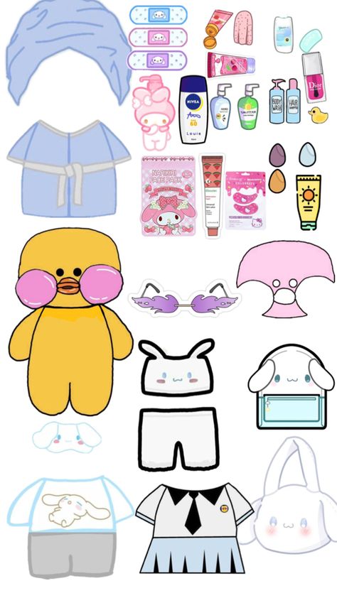 Paper Cows Clothes, Paper Duck Outfits, Paper Doll Animals, Princess Paper Dolls Printable, Princess Paper Dolls, Free Printable Paper Dolls, Rabbit Clothes, Paper Clothes, Paper Duck