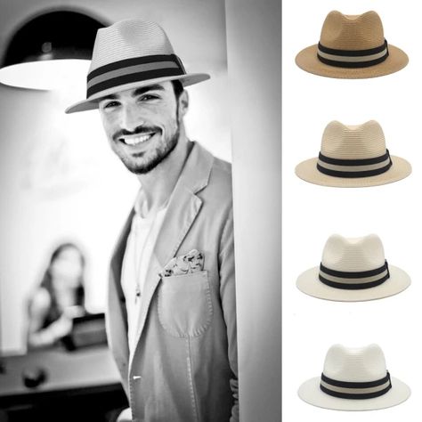 Just found this amazing item on AliExpress. Check it out! $26.00 | Men Women Soft Straw Panama Hats Summer Fedora Middle Brim Sunhats Trilby Caps Street Beach Travel Sombrero Size US 7 1/4 UK L Summer Fedora, Straw Panama Hat, Hats Summer, Beach Travel, Beach Trip, Sun Hats, Panama Hat, Panama, Fedora