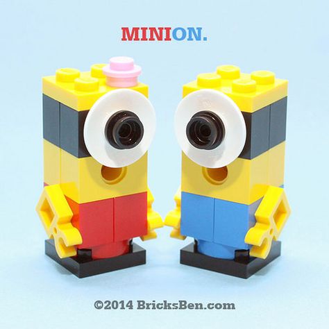 Lego Minion, Lego Diy Crafts, Lego Hacks, Lego Figurine, Easy Lego Creations, Lego Poster, Lego Accessories, Micro Lego, Free Lego