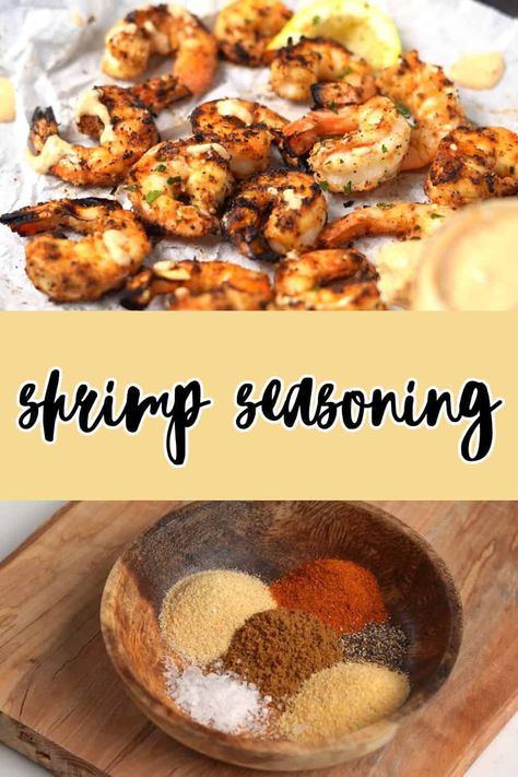 Shrimp Seasoning Recipe Shrimp Seasoning Recipes, Seasoning For Shrimp, Grilled Shrimp Seasoning, Chicken Wing Seasoning, Homemade Garlic Butter, Diy Easy Recipes, Burger Seasoning, Remoulade Sauce, Shrimp Dinner