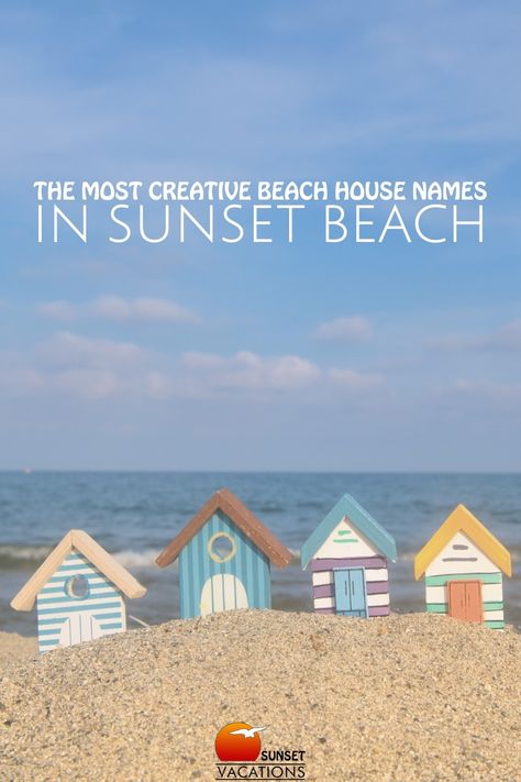 Some beach house names inspire a real smile. Here are a few of our favorites! 😊 Resort Names Ideas, Beach Dog Names, Beach House Names Ideas, Beach House Names Ideas Fun, Cute Beach House, Beach House Name Signs, Beach House Pictures, Beach House Signs Outdoor, Beach House Names