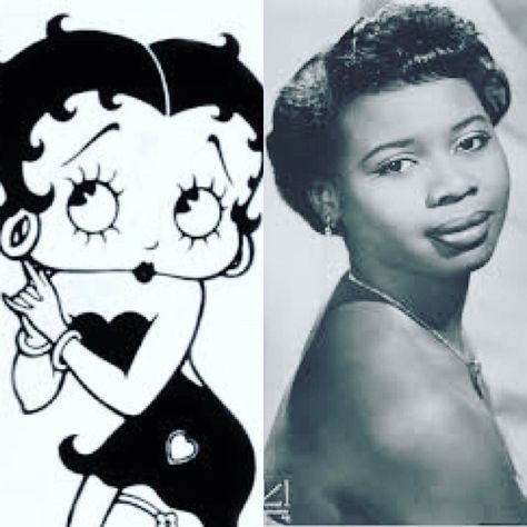 Just so it doesn't get twisted - Betty Boop was based on an act performed by Black entertainer "Baby" Esther Jones who regularly played the Cotton Club. Helen Kane famously sued animator Max Fleischer for basing his Betty Boop character on her act but the truth was that SHE stole the act (rather blatantly) years earlier. Boop Boop A Doop!  There is your totally useless (but interesting) fact of the day... Being A Black Woman, Helen Kane, The Real Betty Boop, Esther Jones, Baby Esther, Original Betty Boop, Max Fleischer, Betty Boop Tattoos, Hollywood Women