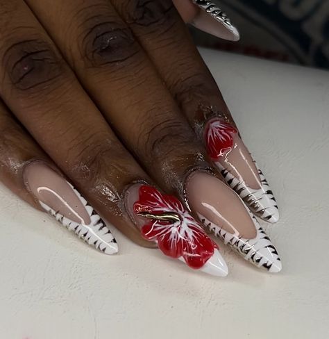 Long almond with gold and red we lowkey freestyled this look because we weren't sure what to do 🌟 dm to book will be posting availability soon nails, vegas , acrylics Red And Gold Nails Design, Short Red And Gold Nails, Long Red Almond Nails, Gold Almond Nails, Nails Vegas, Red Almond Nails, Gold Nails Design, Red Almond, Red And Gold Nails