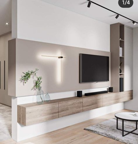 Dining Room Decor Modern Classy Chic, Minimal Tv Unit, Living Room Wall Units, Living Room Tv Unit Designs, Living Room Tv Unit, Tv Room Design, Basin Design, Living Room Design Inspiration, Living Room Design Decor