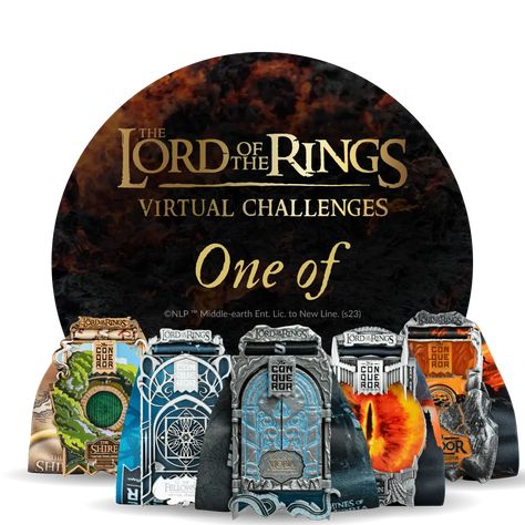 THE LORD OF THE RINGS Virtual Challenges | The Conqueror Virtual Challenges Conqueror Challenge, The Return Of The King, One Does Not Simply, Entry Signs, The Shire, The Lord Of The Rings, One Ring, Middle Earth, The Rings