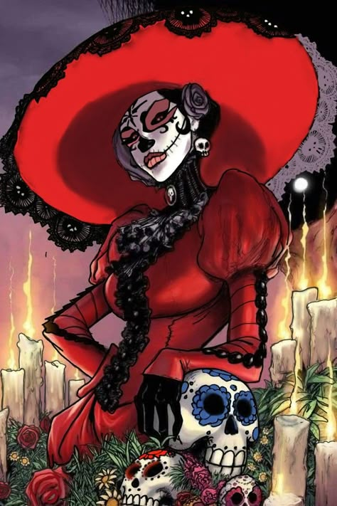 Lady Mechanika, Day Of The Dead Artwork, Art Chicano, Catrina Tattoo, Sugar Skull Artwork, Mexican Culture Art, Dead Girl, Day Of The Dead Art, Aztec Art