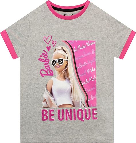 Barbie Tshirt Girls | Official Merch | Inspirational Girls T Shirts Grey 2-3 Years : Amazon.co.uk: Fashion Barbie Merchandise, Barbie Merch, Fashionista Barbie, Barbie T Shirt, Barbie Shirt, Classic Barbie, Barbie Gifts, Barbie Top, Barbie Logo