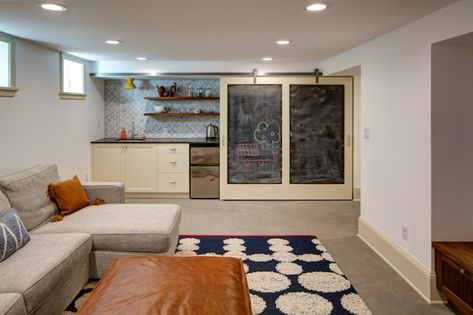 Basement Remodeling by H&H | Portland & Seattle Remodeler Teen Basement, Teen Hangout, Contemporary Basement, Queen Mattress Set, Hangout Room, Large Sectional Sofa, Basement Windows, Large Sectional, Elderly Home