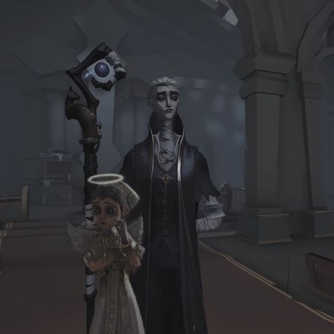 i don't know why, but i'm in love with this ship i need more of them( Hermit Idv, Alva Lorenz, I Need More, Identity V, I'm In Love, White Hair, I Don't Know, Im In Love, Aesthetic Pictures