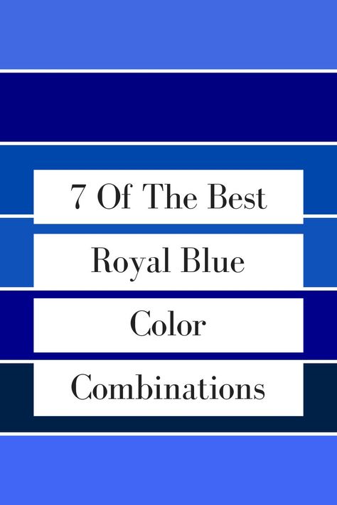 Best Royal Blue Paint Colors, Colors That Match Royal Blue, Best Cobalt Blue Paint Color, How To Wear Royal Blue, Royal Blue Dining Room Decor, Blues That Go Together, Outfits With Royal Blue Pants, Cobalt Blue Complimentary Colors, Colors That Go With Royal Blue Outfit