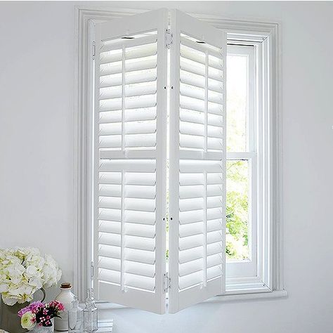 Full Height Shutters - The Shutter Store Bifold Shutters, Shutters Interior Window, Shutters For Windows, Country Shutters, Bay Window Shutters, California Shutters, Shutters Interior, Windows Blinds, Interior Window Shutters