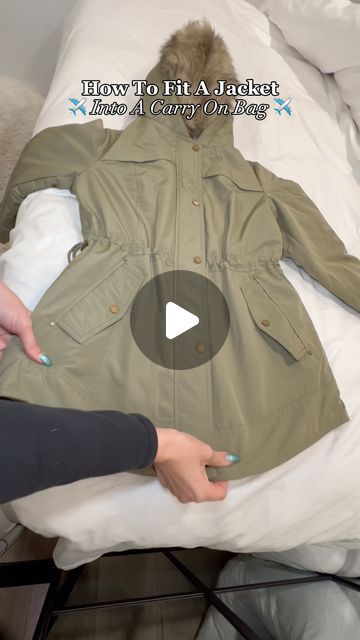 Travel Reimagined on Instagram: "✨How to Fold a Jacket to Fit in a Carry-On Suitcase! ✈️🧳

Traveling to multiple climates and need a jacket for later in the trip but not right away? 🌞❄️ We’ve all been there! 🙌 Instead of wearing it and overheating, use this simple folding hack to pack your jacket perfectly into your carry-on. 👕💼 This method helps keep your jacket wrinkle-free and saves space for the rest of your essentials! Perfect for travel, storage, or organizing your coats at home!

💡 Drop a comment with your favorite packing hacks! ✨

❤️ Follow for more Travel Hacks & RV Tips! ❤️

Follow for more travel tips, packing hacks, and organization ideas! 🚀✈️ #TravelHacks #PackingTips #CarryOnEssentials #OrganizedTravel #JacketPackingHack #FoldForTravel #SuitcasePacking #WrinkleFreePac How To Fold When Packing, Pack Jeans In A Suitcase, Packing Hacks Travel Suitcases, Packing Tips For Travel Suitcases, Wrinkle Free Packing, Carryon Essentials, Organization Packing, Travel Organization Packing, Travel Suitcase Packing