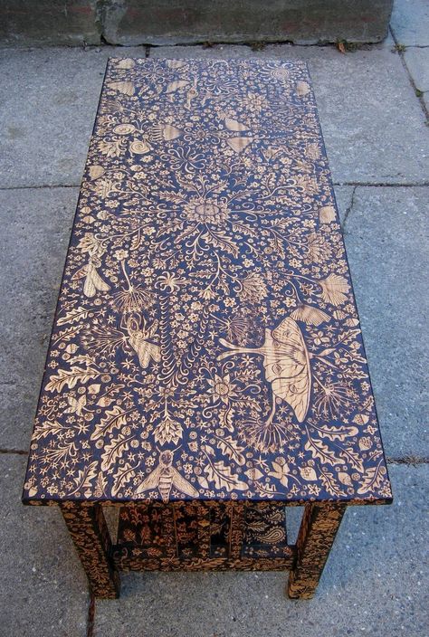 Burnt Coffee Table, Burnt Coffee, Wood Burning Art, Discount Furniture, Pyrography, Wood Burning, Furniture Ideas, Furniture Makeover, Cool Furniture