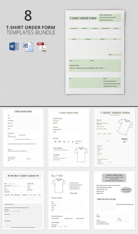 Freebie of The Day – T-Shirt Order Forms (8 Templates) | Free & Premium Templates Bakery Shirts, Shirt Order Form, Photography Order Form, Inkscape Tutorials, Order Form Template Free, Free Printable Crafts, Order Form Template, Shirt Business, Form Template