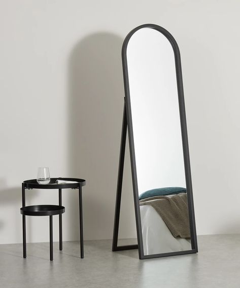 Corner Mirror, Dressing Table Design, Big Mirror, Door Glass Design, Arch Mirror, Kawaii Room, Design Sofa, Standing Mirror, Led Furniture