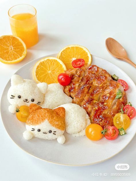 Cat Vtuber, Bread Cat, Cute Dinner, Maid Cafe, Kawaii Cooking, Yummy Comfort Food, Food Recepie, Kawaii Food, Cute Desserts