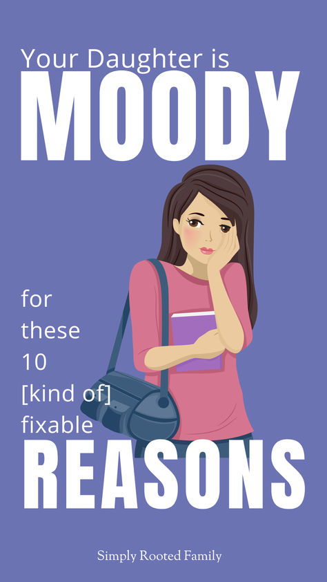 why is my daughter so moody, moody girl, parenting teens, teen girls, raising teen girls, teenage daughter, daughter is moody Negative Behavior, Gentle Discipline, In A Bad Mood, Raising Teenagers, Code Switching, Parenting Goals, Parent Child Relationship, Teen Daughters, Middle Schoolers