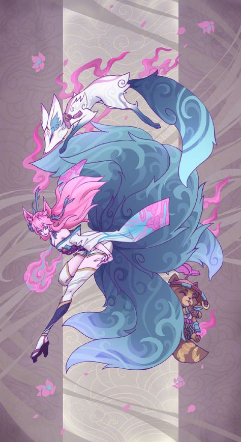 Spirit Blossom Ahri, Jhin League Of Legends, Evelynn League Of Legends, Ahri Wallpaper, Spirit Blossom, Ahri Lol, Champions League Of Legends, Lol Champions, Ahri League