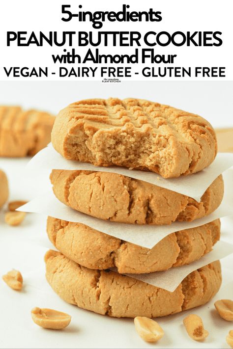 Honey Healthy Recipes, Egg Free Gluten Free Cookies, Almond Flour Cookies No Egg, Air Fryer Almond Flour Cookies, Almond Flour Cookies Sugar Free, Sugar Free Almond Flour Cookies, 5 Ingredient Peanut Butter Cookies, Healthy Cookies No Sugar No Flour, Healthy Almond Flour Cookies