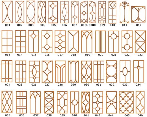 Mullion (Quote/Order) Kitchen Glass Doors, Pintu Interior, Arte Art Deco, Door Glass Inserts, Decorative Corbels, Glass Kitchen Cabinets, Wooden Corbels, Window Grill Design, Window Grill