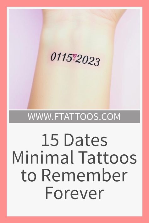 Minimal Tattoos, Minimalist Design Style, Date Tattoos, Color Symbolism, Zodiac Signs Dates, Tattoo Aftercare, Anniversary Dates, Permanent Tattoo, Minimal Tattoo