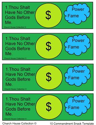 Church House Collection Blog: Thou Shalt Have No Other Gods Before Me Snack For Kids - For The 10 Commandments No Other Gods Before Me, Rainbow Friends Coloring, Sunday School Snacks, Friends Coloring Pages, The 10 Commandments, Sunday School Coloring Pages, Happy Birthday Coloring Pages, Valentine Words, Church House