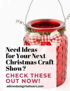 CHRISTMAS CRAFT SHOW IDEAS: Need Ideas for Your Next Christmas Craft Show?? Check These Out Now! #christmas #crafts #craftprojects Christmas Craft Show Ideas, Show Ideas, Christmas Craft Show, Merry Christmas Tags, A Vintage Christmas, Vintage Christmas Crafts, Holiday Favors, Craft Shows, Mini Wreaths