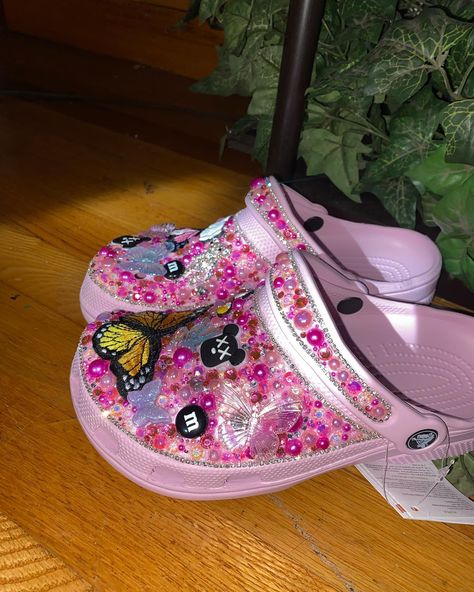 HAVE THESE ON HAND!! $135 ; Size 7W Pretty Pastel Pink💕 #crocs #explore Custom Crocs, Pink Crocs, Pretty Pastel, May 22, Pastel Pink, Pastel, Pink, On Instagram, Quick Saves