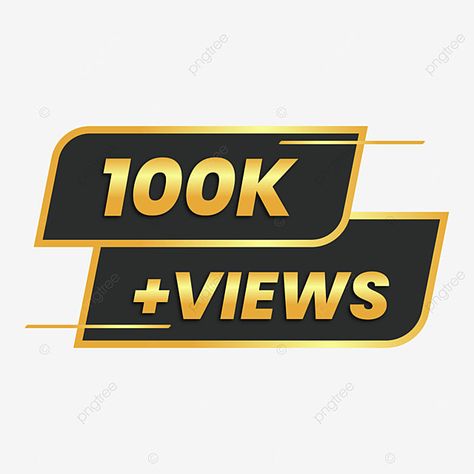 100k Views Png, 100k Png, Celebration Background Design, Subscribe Icon, Flex Banner Design, Flex Banner, Nature Symbols, Congratulations Banner, Video Design Youtube