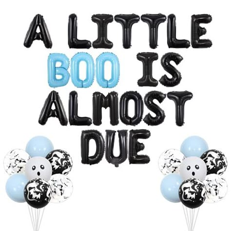 50 Fabulous (Somewhat Spooky) Halloween Baby Shower Ideas Spooky Baby Shower Ideas Boy, Ghost Baby Shower Ideas, Halloween Baby Shower Decorations, Boo Decorations, Halloween Baby Shower Ideas, Little Boo Is Almost Due, Boo Party, Baby Boy Halloween, Halloween Baby Shower Theme