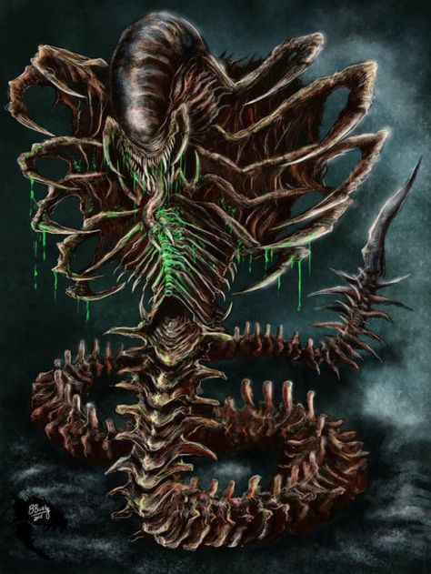 pixelated-nightmares:  Xenomorph Snake by WretchedSpawn2012... Snake Alien, Alien Movies, Giger Alien, Alien Xenomorph, Predator Alien Art, Monster Artwork, Alien Artwork, Dark Creatures, Arte Alien