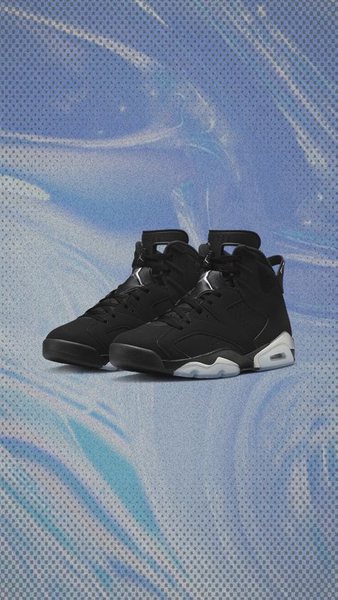 The latest Air Jordan 6 Retro arrives in a black nubuck upper with silver accents in the upcoming ' Metallic Silver' iteration releasing this Saturday, 11/26. Enter the draw: https://feature.com/products/nike-air-jordan-6-retro-black-metallic-silver-black Shoes Wishlist, Sneakerhead Room, Retro 7, Air Jordan 6 Retro, Nike Air Jordan 6, Jordan 6 Retro, Shoe Wishlist, Air Jordan 6, Jordan 6