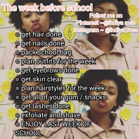 2 Weeks Before School Starts, Day Before School Checklist, How To Start The School Year Right, Sophomore Year High School Tips, A Week Before School, Week Before School Checklist, Sophomore Year High School, Morning Routine For When School Starts At 9:00, High School Supplies