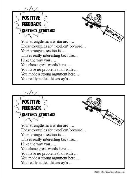 positive feedback sentence starters thumbnail Feedback For Teachers From Students, Peer Coaching, Academic Discourse, Peer Feedback, Writing Feedback, Student Feedback, Instructional Leadership, Peer Assessment, Positive Communication