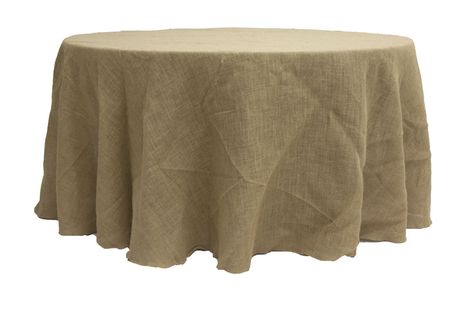 Burlap 120" Round Tablecloth - Natural Tan Table Runner Round Table, 120 Round Tablecloth, Burlap Tablecloth, Fitted Tablecloths, Checkered Tablecloth, Burlap Table, Wedding Tablecloths, Round Table Covers, Burlap Table Runners