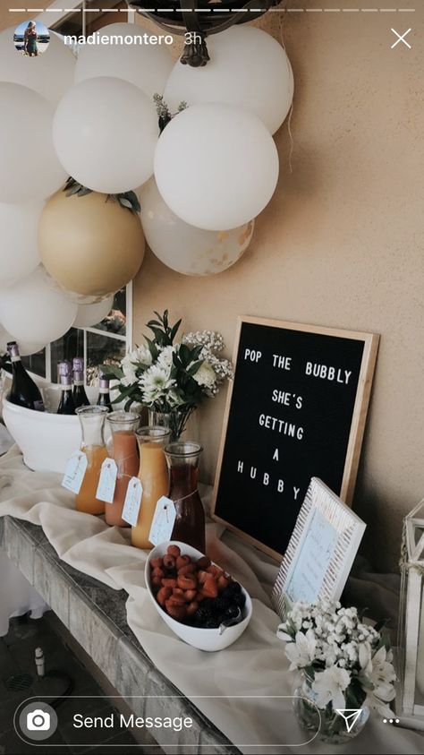 Sweet Bridal Shower Ideas, Bridal Brunch Ideas Bridesmaid Luncheon Mimosa Bar, Neutral Bridal Shower Decorations, Brunch And Bubbly Bridal Shower Ideas Boho, Bridal Shower Ideas Cheap, Bridal Shower Asthetic, Bridal Shower Theme Neutral, Bachelorette Trip Decor Ideas, Rustic Modern Bridal Shower Ideas