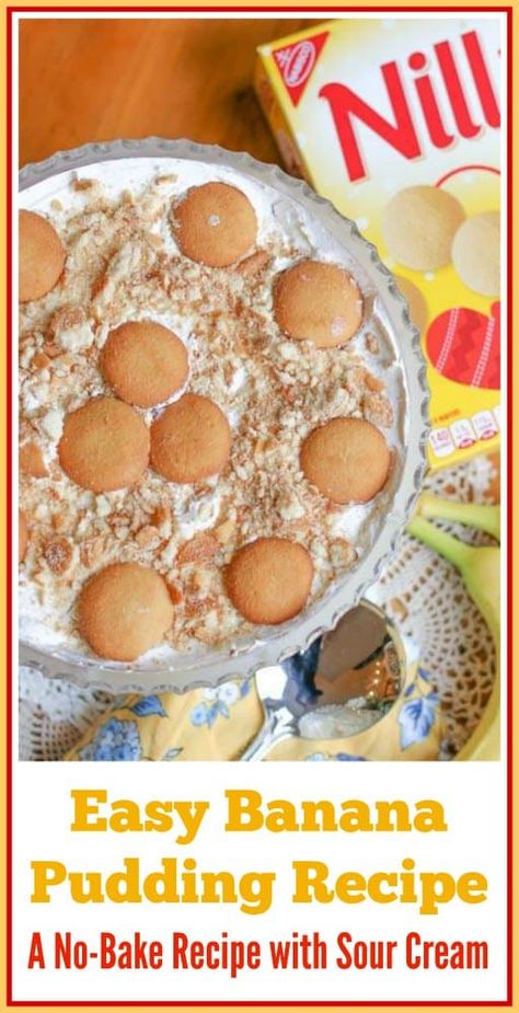 Banana Pudding Recipe With Sour Cream, Pudding Dip, Easy Banana Pudding Recipe, Banana Dip, Banana Pudding Desserts, Easy Banana Pudding, No Bake Banana Pudding, Southern Banana Pudding, Recipes Using Bananas