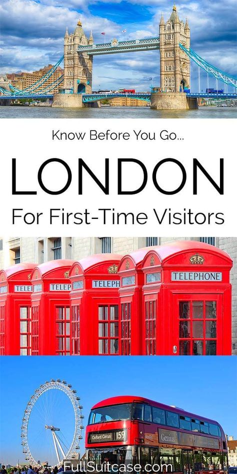 Everything you should know before traveling to London for the first time. Practical tips for visiting London #london First Time Tips, Traveling To London, London England Travel, Visiting London, London Vacation, Travel Guide London, United Kingdom Travel, Vacation Video, London Skyline