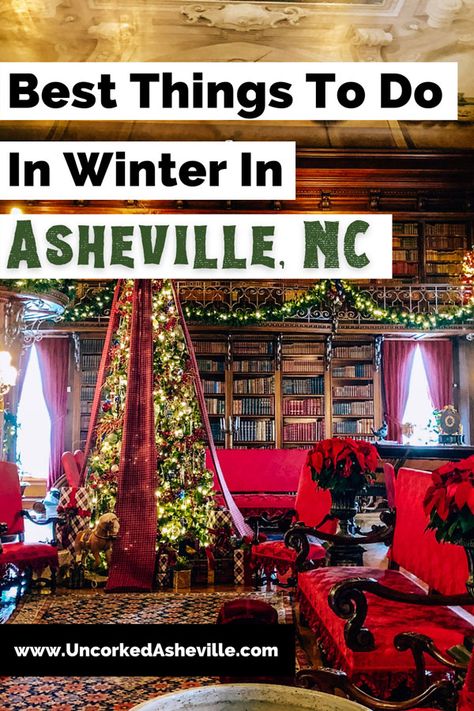 Asheville Things To Do, Ashville North Carolina, Things To Do In Asheville, North Carolina Attractions, The Biltmore Estate, North Carolina Vacations, Winter Things, Christmas Destinations, North Carolina Travel