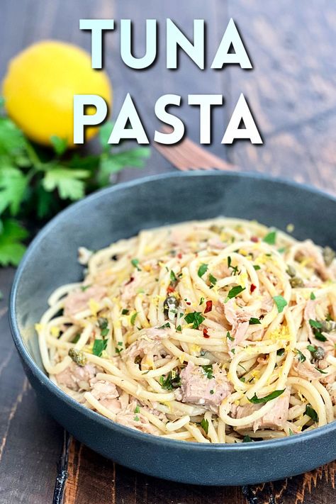 My Quick & Easy Canned Tuna Pasta is a simple and delicious budget-friendly dish you can make with a handful of ingredients in just 15 minutes! It's the perfect family-friendly recipe for busy weeknights. Canned Tuna And Rice Recipes, Tuna Recipes Canned, Canned Tuna Pasta, Tuna Casseroles, Onion Dishes, Easy Noodles, Pasta Tuna, Tuna Rice, Canned Tuna Recipes