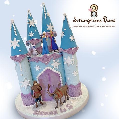 https://flic.kr/p/2ogei2T | Frozen Castle Cake Elsa Castle Cake, Frozen Castle Cake, Frozen Birthday Party Cake, Castle Birthday Cakes, Disney Frozen Cake, Frozen Castle, Frozen Theme Cake, Disney Frozen Party, Frozen Birthday Cake