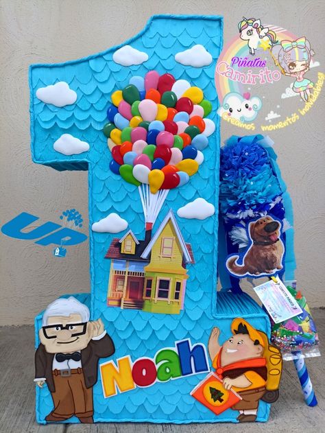 Disney Pixar Up Birthday Party, Up 1st Birthday Theme, Up Centerpieces Disney, Up Birthday Party Theme Disney, Up First Birthday Party, Up Themed Birthday Party, Up Party Decorations, Rio Birthday Parties, Up Pixar