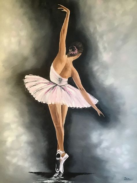 catalina alvarez, because you’re mine ׂׂૢ་༘࿐ Paintings Of Ballerinas, Balarina Photography, Ballerina Girl Drawing, Dancer Art Painting, Ballet Photography Poses, Ballerina Art Paintings, How To Make Canvas, Art Of Dance, Ballet Painting