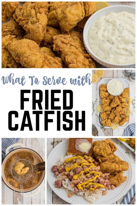 Fried Catfish Meals Sides, Sides For Catfish, Fried Catfish Sides, Catfish Side Dishes, Catfish Dinner Ideas Sides, Catfish Sides Dishes, Sides For Fish Fry, Catfish Sides, Sides For Fried Fish