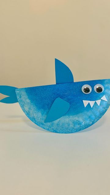 Mel  |  Early Childhood Educator on Instagram: "Rocking Shark Craft 🦈🦈  Follow @artsandcrafts4kids for more ideas! 🌟 . . . #sensoryactivities #artsandcrafts #diyartsandcrafts #activitiesforkids #kidsactivities #earlychildhoodeducation #playlearningideas #babyshark #shark" Ocean Activity For Toddlers, Easy Shark Crafts For Kids, Ocean Craft Preschool, Sea Crafts For Toddlers, Whale Crafts For Preschool, Shark Crafts For Toddlers, Shark Activities For Preschool, Orca Craft, Shark Crafts For Kids