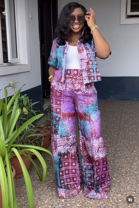 Ankara Tops With Pant Trousers, 2piece Outfits Pants Ankara, Two Piece Ankara Outfit, Kampala Trouser And Top For Ladies, Ankara 2piece Outfits, African Two Piece Outfit, Ankara Two Piece Outfit Pants, 2piece Outfits Pants, Ankara Trouser Styles