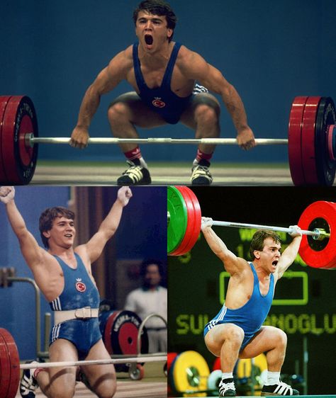 NAIM SULEYMANOGLOU: A Turkish World & Olympic weightlifting Champion. In the 1988 Seoul Olympics achieving a 190 kg in clean and jerk. Born in Bulgaria (January 23, 1967, Наим Сюлейманов), he was nicknamed "The Pocket Hercules" due to his small stature of 1.47 m. He is the first and only weightlifter who snatched 2.5 times his body weight. He is the only weightlifter to clean and jerk 10 kilos more than triple his bodyweight. Weightlifting Aesthetic, Movie Journal, Olympic Weightlifting, Olympic Lifting, School Things, Lifting Weights, January 23, Athlete Workout, Fit Board Workouts